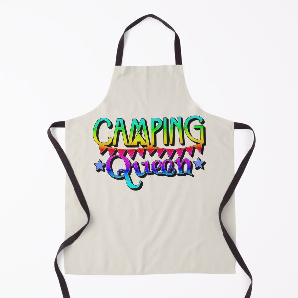 Item preview, Bright Rainbow Camping Queen Fun Camping Dark Shadow Design designed and sold by TrulyEpoque.