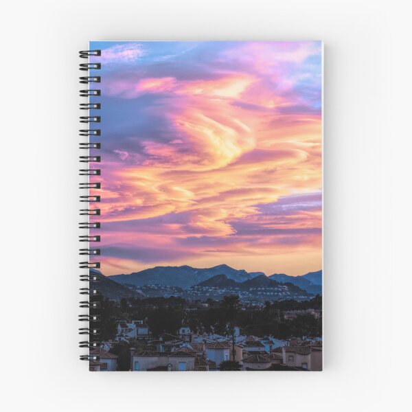 Item preview, Denia Spain Sunset Bright Colourful Clouds Over the Mountains designed and sold by acceleratorhams.