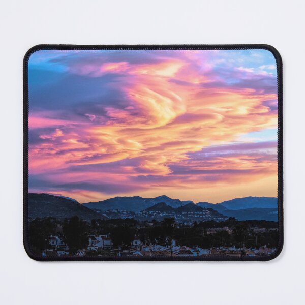 Item preview, Denia Spain Sunset Bright Colourful Clouds Over the Mountains designed and sold by acceleratorhams.