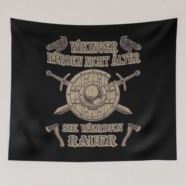 Item preview, Vikings don't get older but rougher birthday designed and sold by Shirt-Designs.
