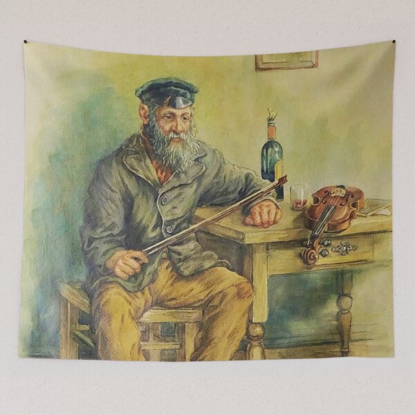 Item preview, The old fiddler - Egorovich Makovsky designed and sold by Vintage Designs +.