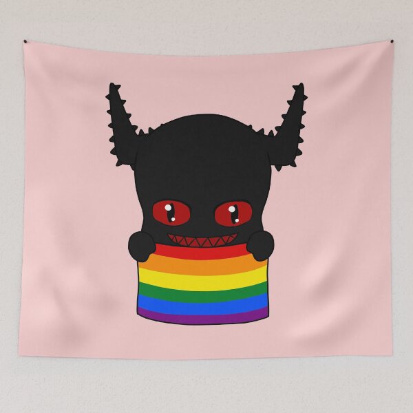 Item preview, creepypasta pride chibi zalgo designed and sold by EveryCuteThings.