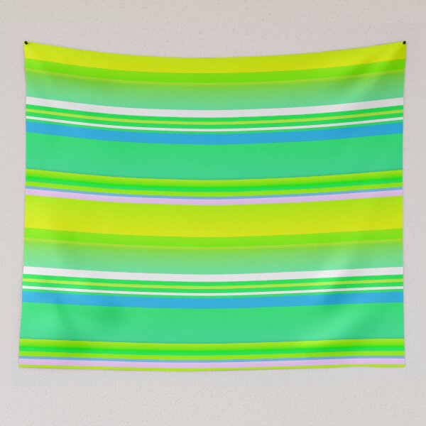 Item preview,  Green yellow blue striped |  Green yellow blue horizontal stripes designed and sold by lausn.