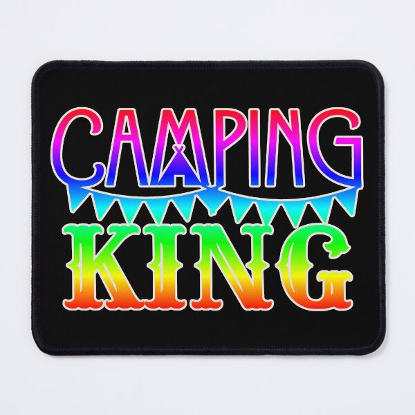 Item preview, Rainbow Camping King Fun Camping Light Outline Style designed and sold by TrulyEpoque.