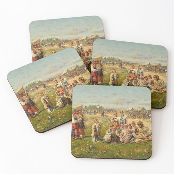 Item preview, Musicians at a Country Fair - egorovich makovsky designed and sold by Vintage Designs +.