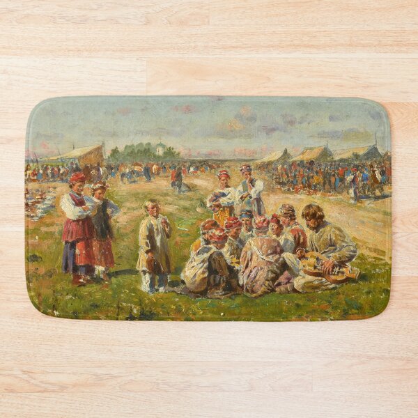 Item preview, Musicians at a Country Fair - egorovich makovsky designed and sold by Vintage Designs +.