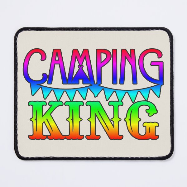 Item preview, Rainbow Camping King Fun Camping Dark Outline Style designed and sold by TrulyEpoque.