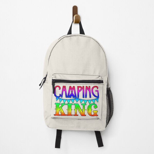 Item preview, Rainbow Camping King Fun Camping Dark Outline Style designed and sold by TrulyEpoque.