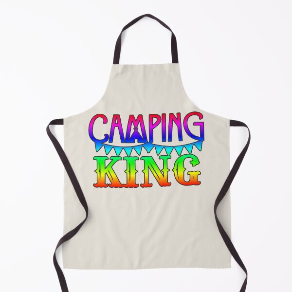 Item preview, Rainbow Camping King Fun Camping Dark Outline Style designed and sold by TrulyEpoque.