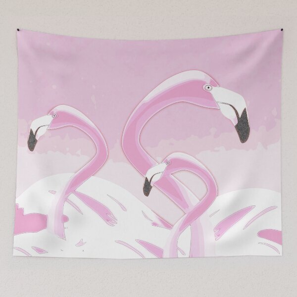 Item preview, Soft Pink Flamingos Design designed and sold by oursunnycdays.