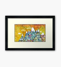 Maps and Mountains Framed Print