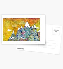 Maps and Mountains Postcards