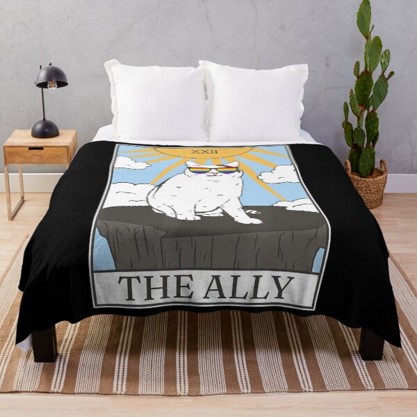 Item preview, Gay Pride Pride Sunglasses Ally Cat Tarot Card designed and sold by dickvusqr.
