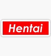 Hentai Classic Box Logo Sticker