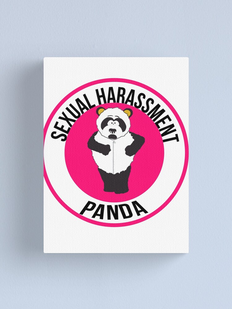 Sexual Harassment Panda Canvas Print By Andraskiss Redbubble