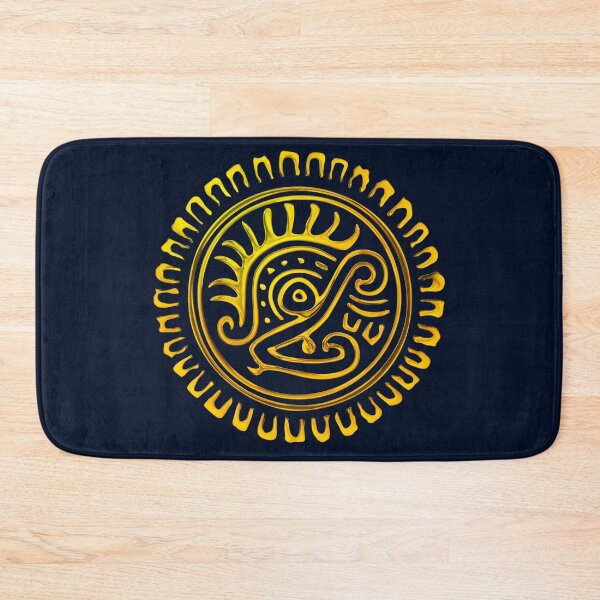 Item preview, Gold Aztec Eagle Sun Disc Cuauhtli designed and sold by kernowerno.