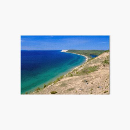 Sleeping Bear Dunes from the summit of Empire Bluff, Sleeping Bear Dunes National Lakeshore, Michigan Art Board Print
