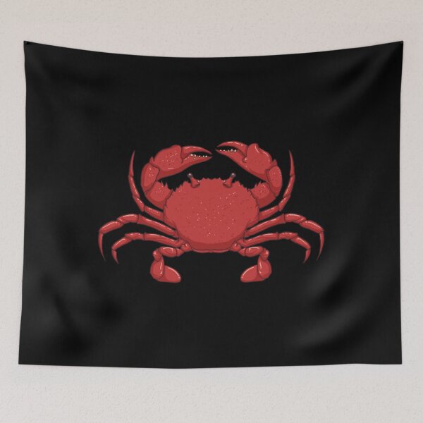 Aperçu de l'œuvre Crabe rouge Fruits de mer Viande de crabe Amateur de crabe Pêche Crabbing Gear Essential créée et vendue par corvansearls.