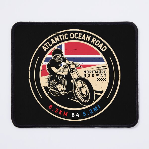 Item preview, Atlantic Ocean Road | Norway | Motorcycle designed and sold by KrisSidDesigns.