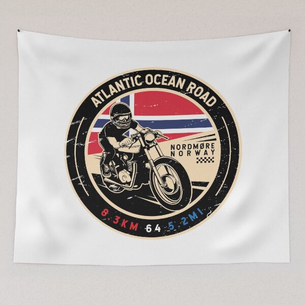 Item preview, Atlantic Ocean Road | Norway | Motorcycle designed and sold by KrisSidDesigns.