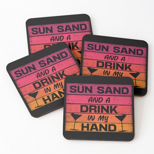 Item preview, Sol Arena y una bebida en mi mano Playa divertida de vacaciones de verano designed and sold by dass-art.