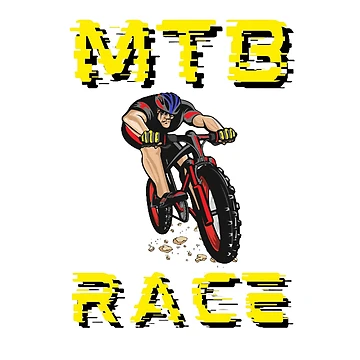 Artwork thumbnail, MTB RACE - Yellow by DrawingAndText