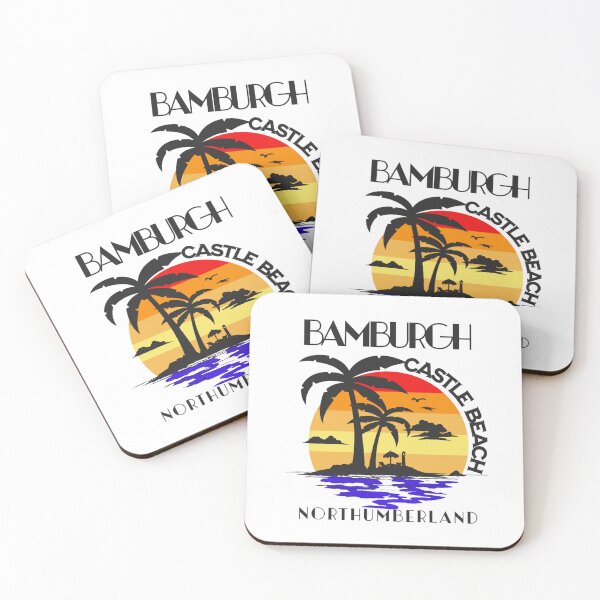 Item preview, Bamburgh Castle Beach Northumberland sunset designed and sold by MerchByCraig.