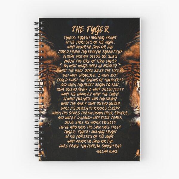 Item preview, The Tyger Classic Poem by William Blake designed and sold by Caregiverology.