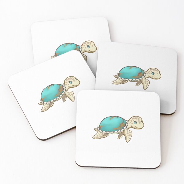 Item preview, Turquoise Cute Sea Turtle Sticker designed and sold by 10six.