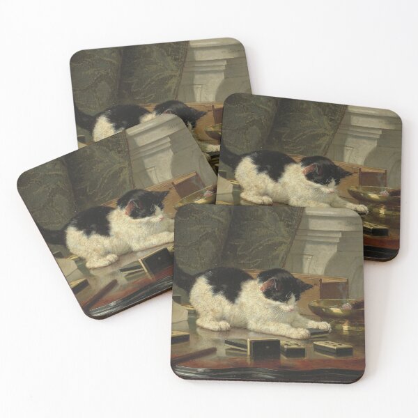 Item preview, Kitten's Game (19th century) - Henriette Ronner Knip designed and sold by SALON DES ARTS.