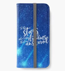 To the stars who listen and the dreams that are answered - ACOMAF iPhone Wallet/Case/Skin