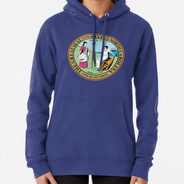 shadow hill carolina blue sticker hoodie