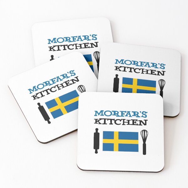 Item preview, Morfar's Kitchen Featuring Swedish Flag designed and sold by jaycartoonist.