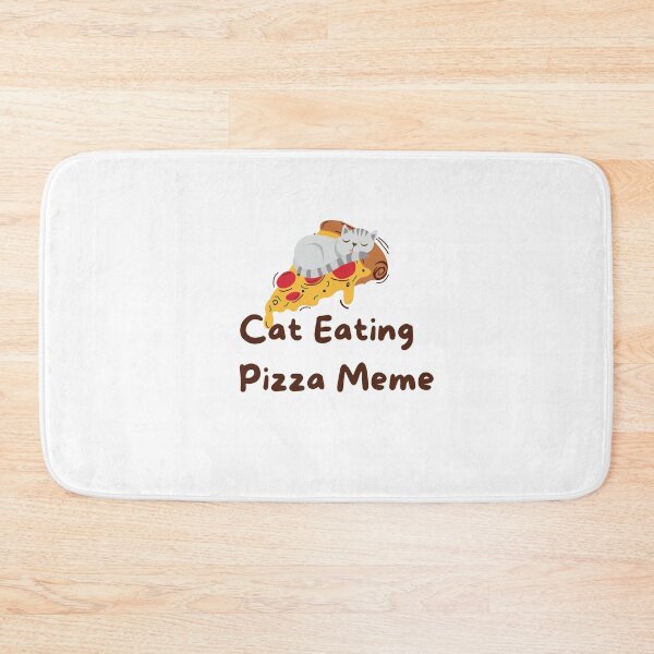Item preview, Cat Eating Pizza Meme designed and sold by yassminishop.