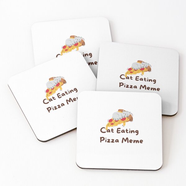 Item preview, Cat Eating Pizza Meme designed and sold by yassminishop.