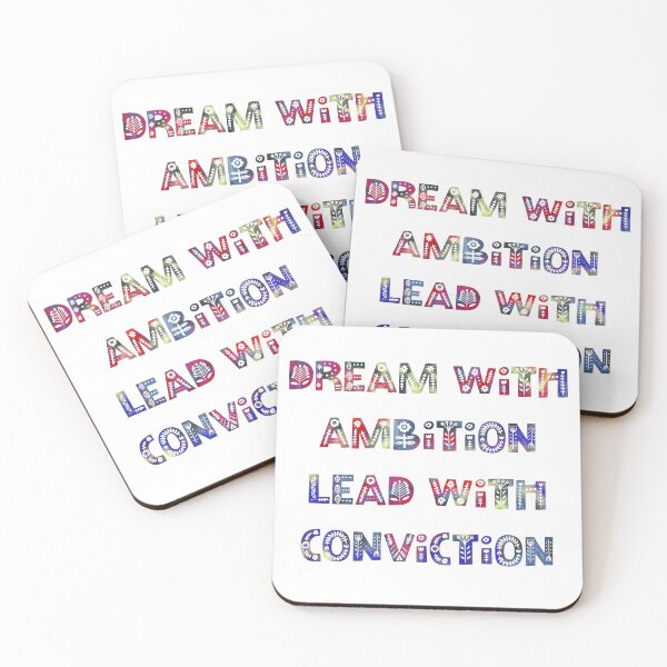 Item preview, Dream with Ambition Lead with Conviction Neon Butterflies designed and sold by AMSonArt.