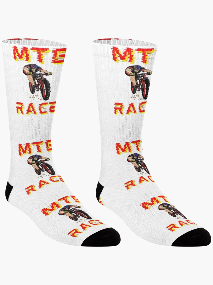 Thumbnail 3 of 5, Socks, MTB RACE - Red designed and sold by DrawingAndText.