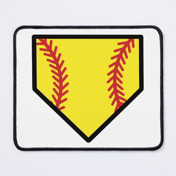 Item preview, Softball Home Plate with stitches designed and sold by PepaAnaRB.