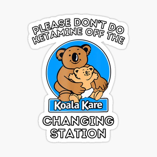 Aperçu de l'œuvre S'il vous plaît, ne faites pas de kétamine sur la station à langer Koala Kare créée et vendue par edensmr.