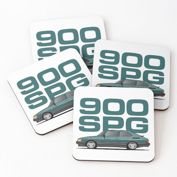 Item preview, Saab 900 SPG Aero Illustration Green designed and sold by blackdogshop.