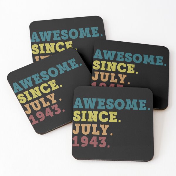 Item preview, Awesome Since July 1943 Retro Vintage 79th Birthday Gift designed and sold by designbychow.