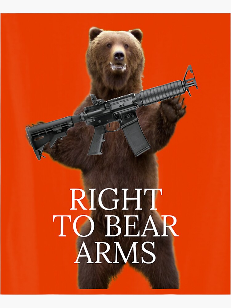 "Bear arms Right To Bear Arms" Sticker for Sale by edensmr Redbubble