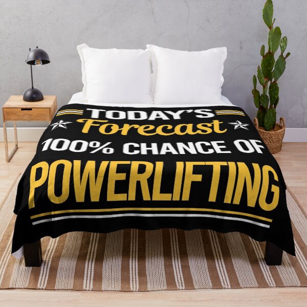 Item preview, Funny Today's Forecast Powerlifting designed and sold by TroyaBrewer.