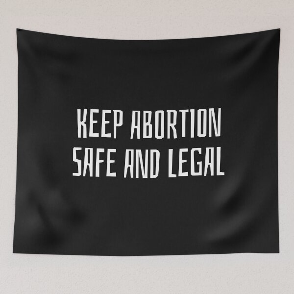Item preview, Funny Sarcastic Keep Abortion Safe and Legal Typography  designed and sold by garniturex.