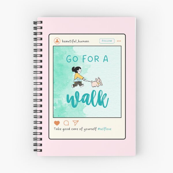 Item preview, Self Care Tip - Go for a Walk Instagram Post designed and sold by Pagsibol.