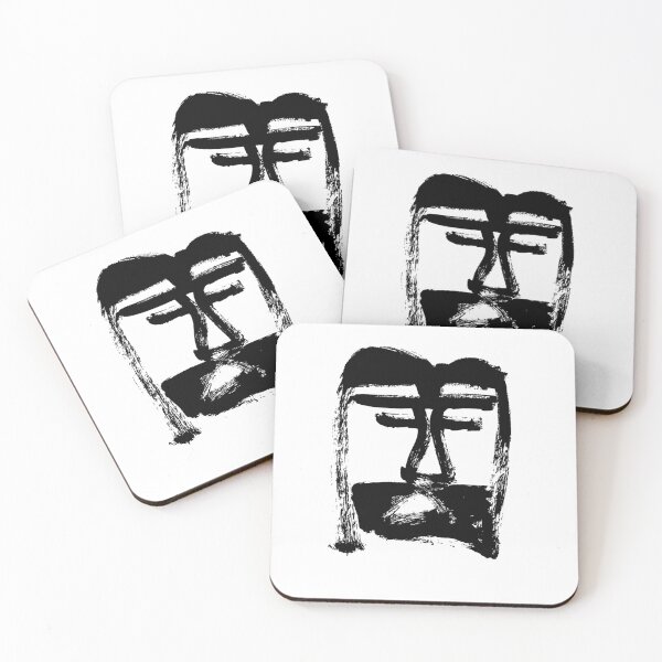 Item preview, Head of Christ/Christ in Me - Black and White - Jenny Meehan designed and sold by Jenny Meehan Art Prints and Patterns  .