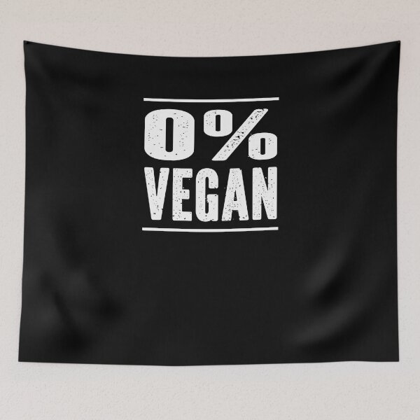 Item preview, Zero Percent Vegan Funny Meat Lover designed and sold by ZiesMerch.