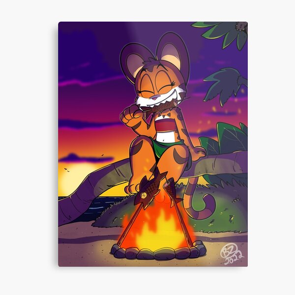 Kiki: Successful Hunt Metal Print