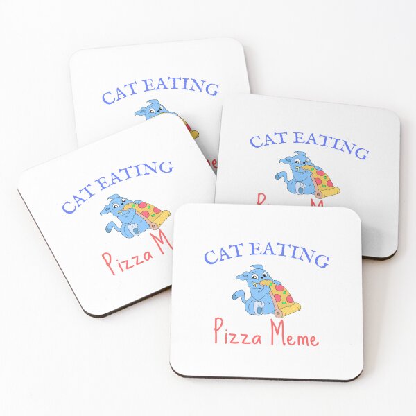 Item preview,   Cat Eating Pizza Meme designed and sold by yassminishop.