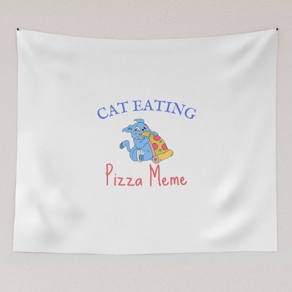 Item preview,   Cat Eating Pizza Meme designed and sold by yassminishop.